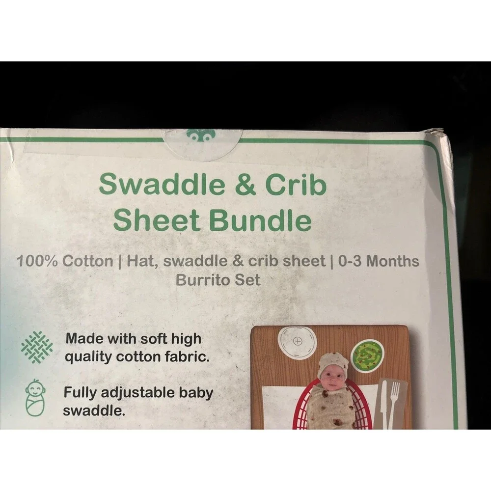 New Cuddle Club Swaddle & Crib Sheet Burrito Set Size Small 0-3 Mos Gift $40